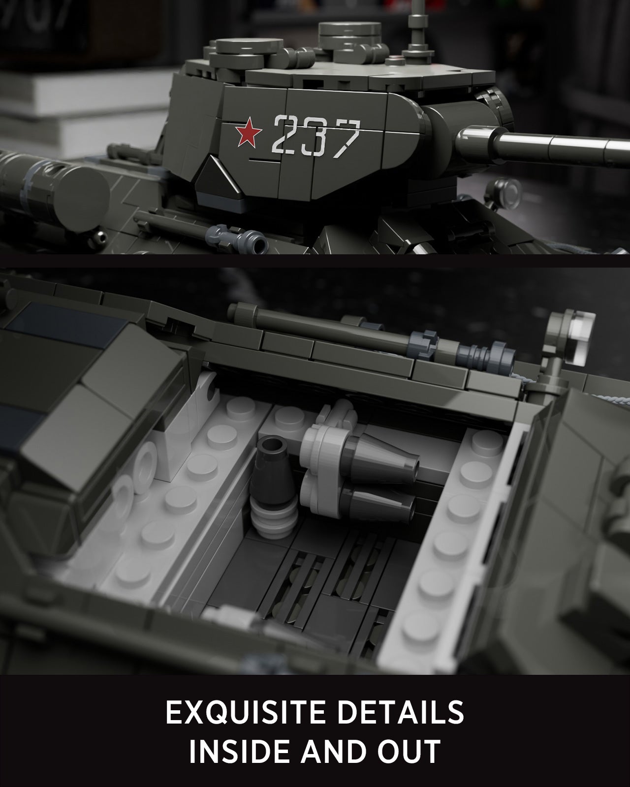 Nifeliz T34 Tank bouwset - Militair schaalmodel