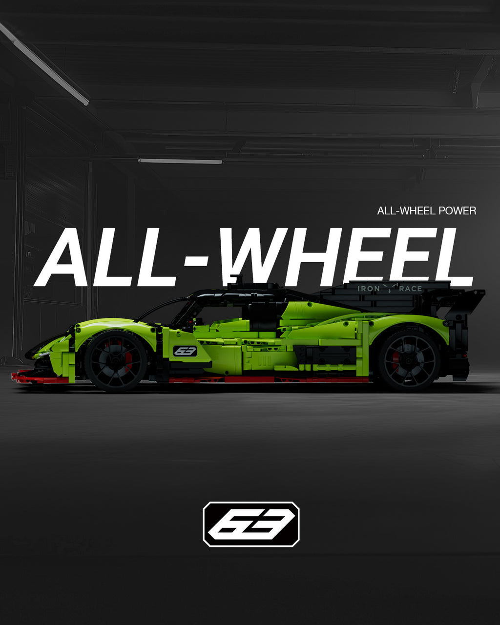 Nifeliz S63 schaaldmodel Hypercar - Technic bouwset 1:8