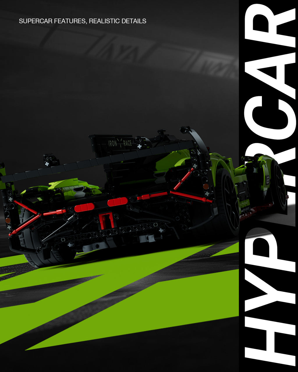 Nifeliz S63 schaaldmodel Hypercar - Technic bouwset 1:8