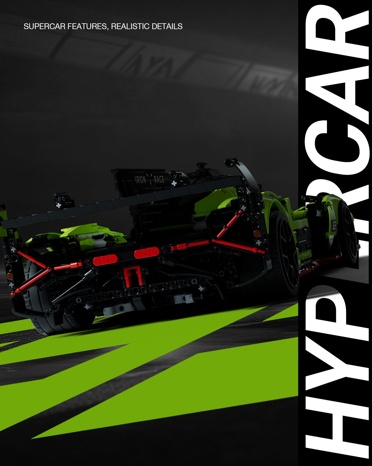 Nifeliz S63 schaaldmodel Hypercar - Technic bouwset 1:8