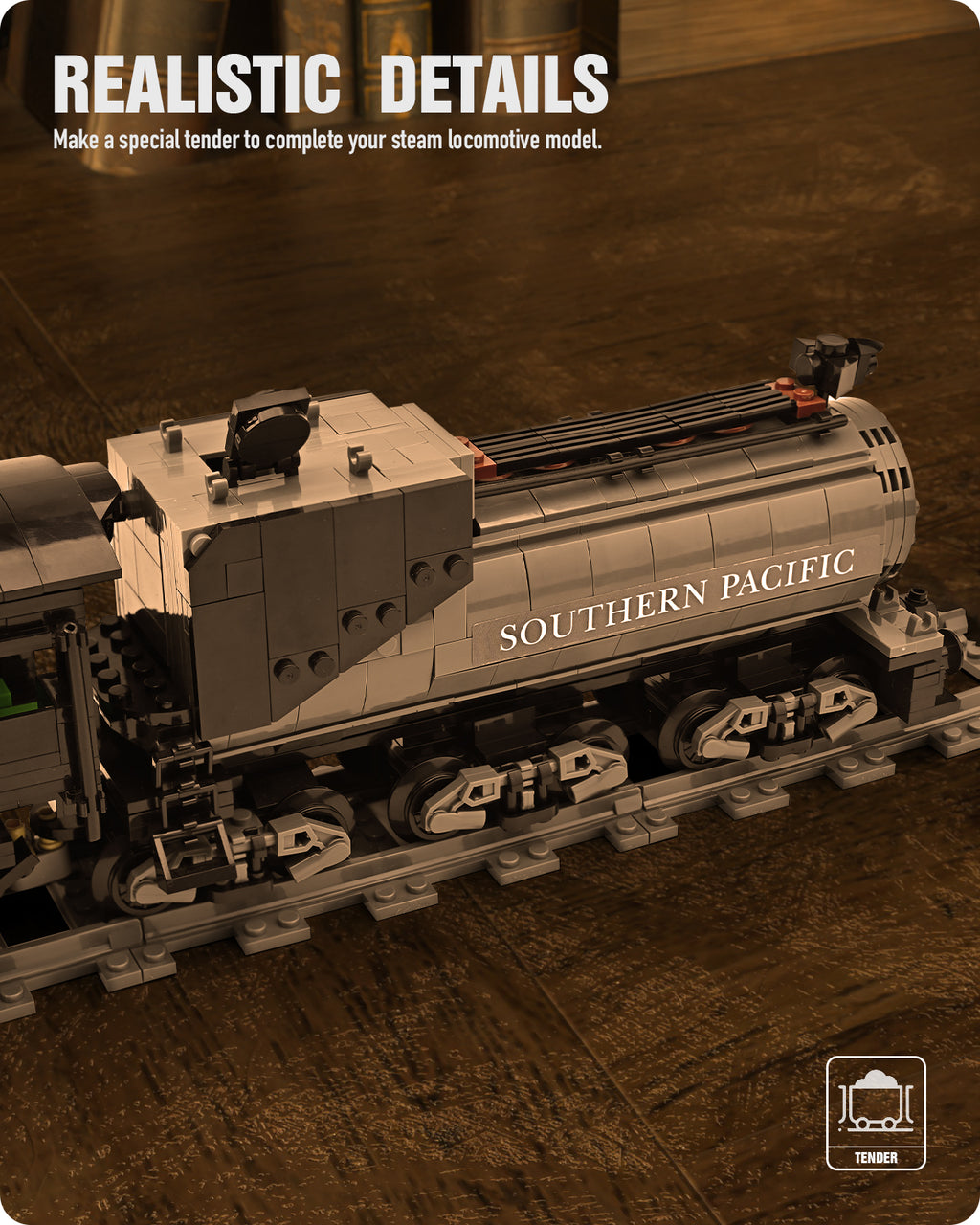 Nifeliz CN5700 Stoomtrein bouwset - 1:38 schaalmodel