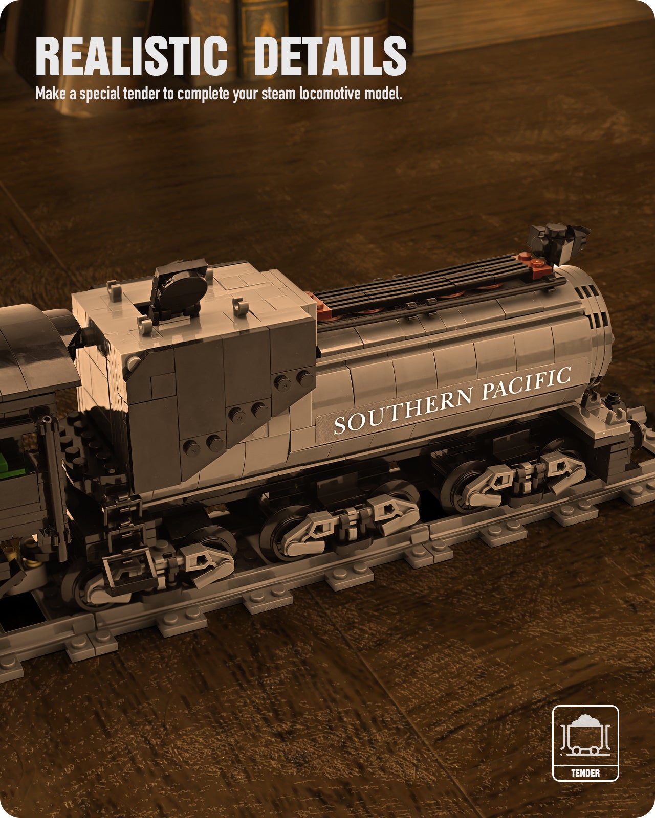 Nifeliz CN5700 Stoomtrein bouwset - 1:38 schaalmodel