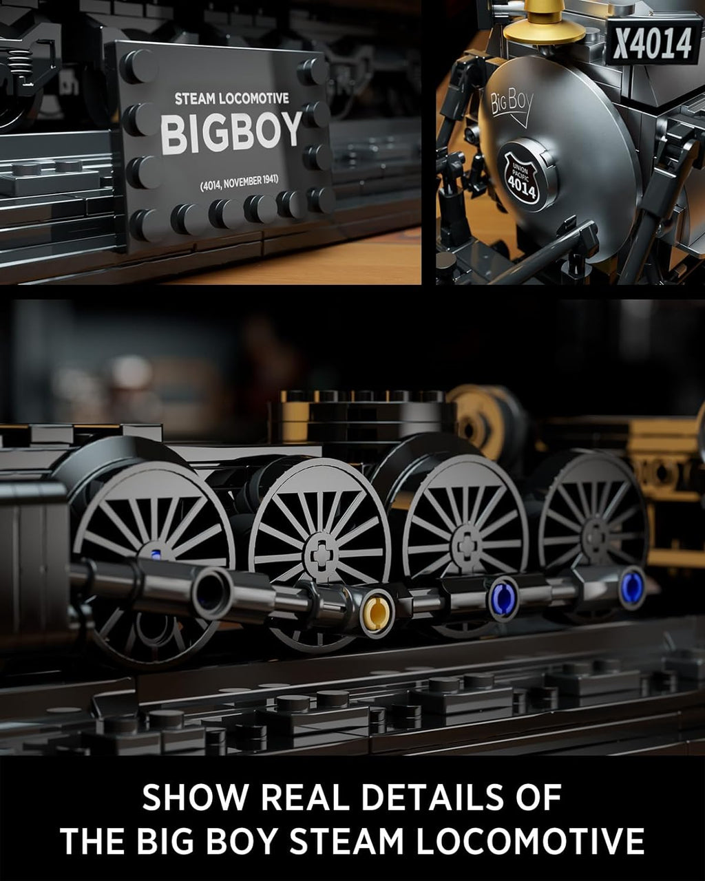 Nifeliz Big Boy Stoomtrein bouwset - Schaalmodel