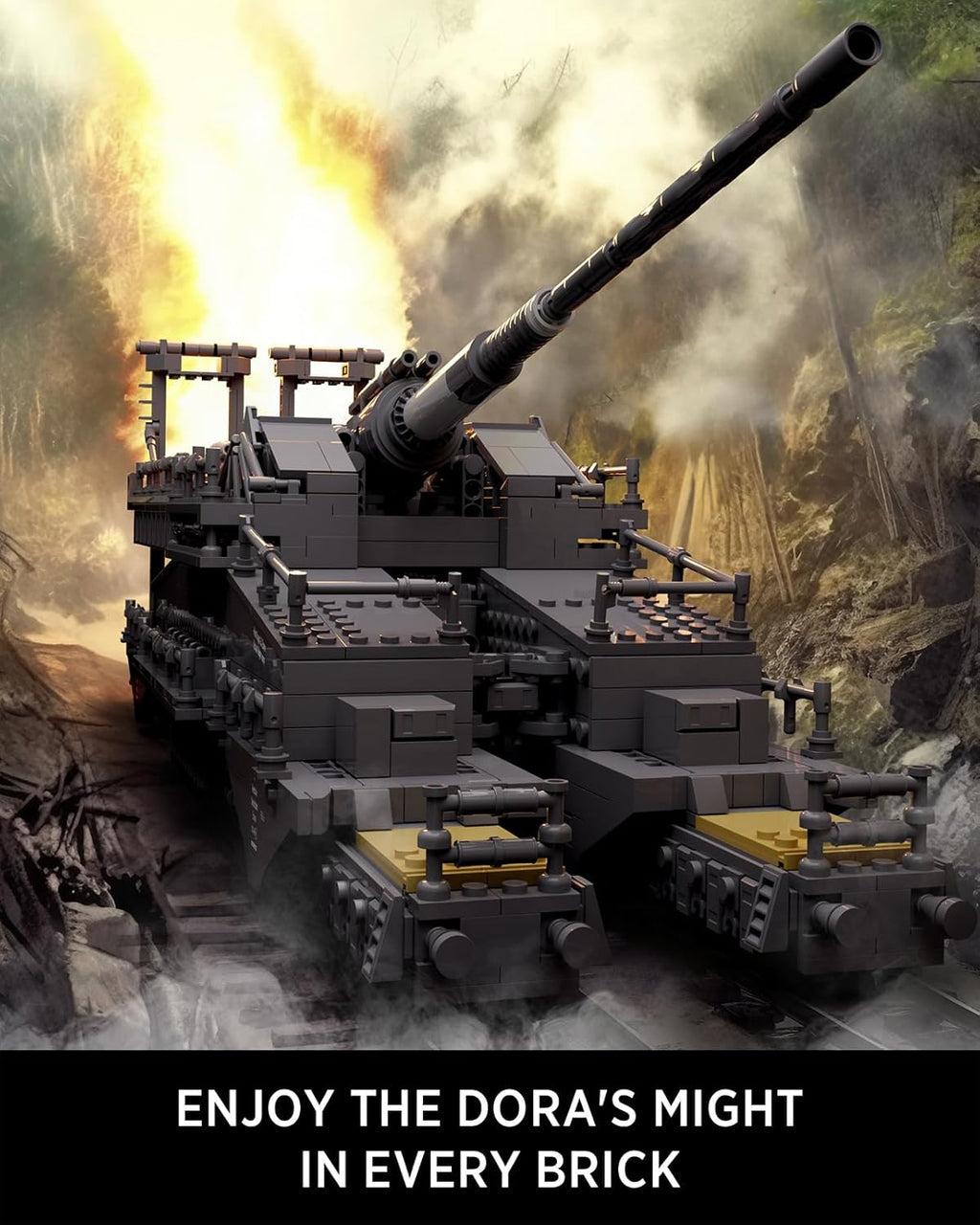 PRE-ORDER Nifeliz Dora Railgun-Schwerer Gustav bouwset