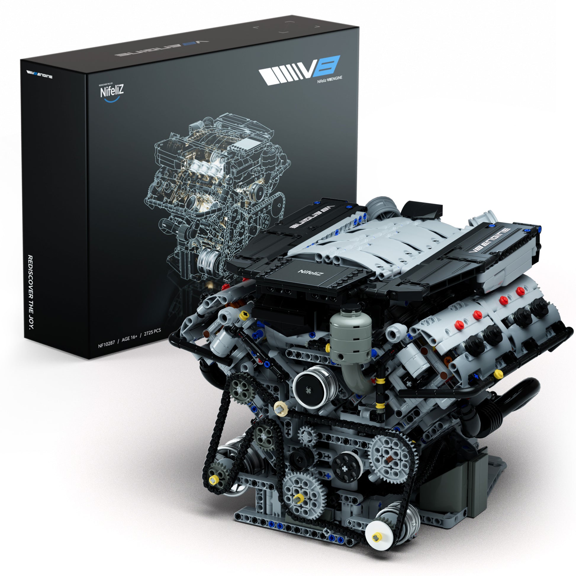 Nifeliz V8 Technic Motorblokbouwset
